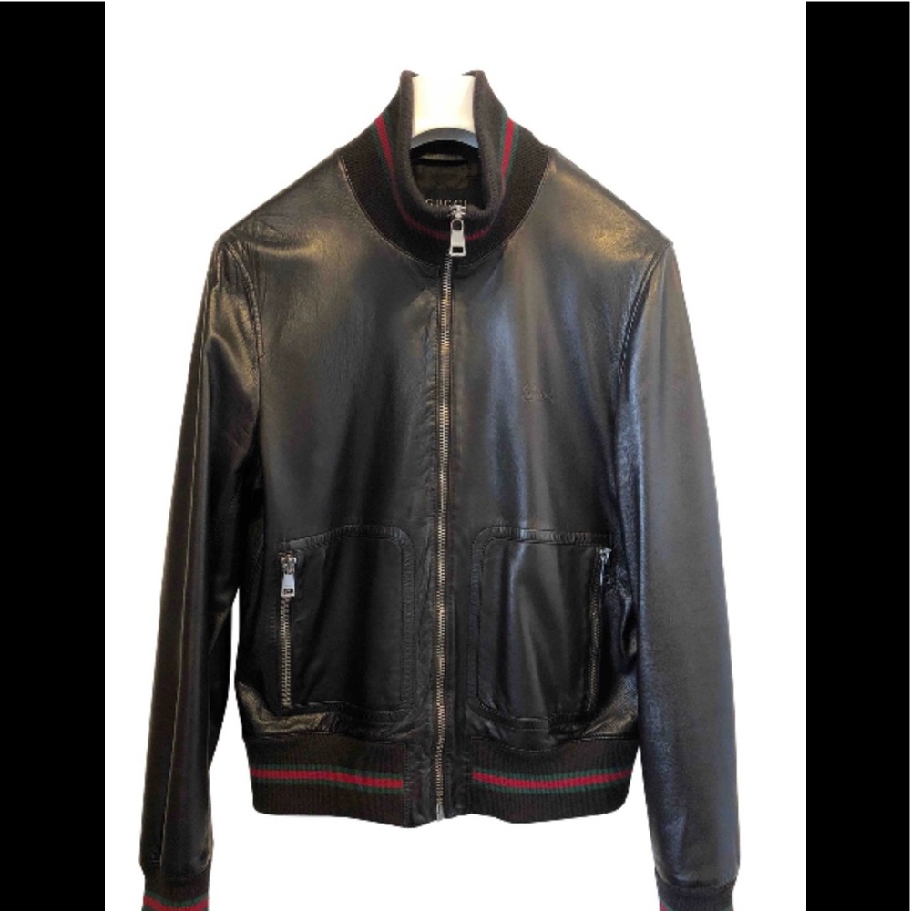 GUCCI men’s leather jacket